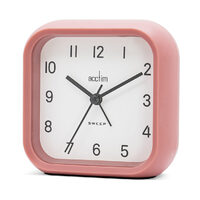 10cm Carter Pink Analogue Alarm Clock By ACCTIM image