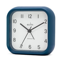 10cm Carter Blue Analogue Alarm Clock By ACCTIM image
