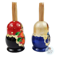 Russian Dolls Toothpick Holder 6cm- Assorted Designs image