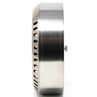 13.3cm Stainless Steel Polar World Time Clock By FISCHER image