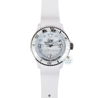40mm Crystal Collection White & Silver Womens Watch With 400 Swarovski Crystals By ICE-WATCH image