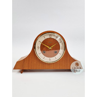 19cm Cherry Mechanical Tambour Mantel Clock By HERMLE image