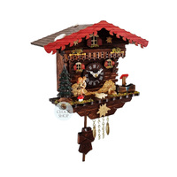 Sweethearts Battery Chalet Clock 18cm By TRENKLE image