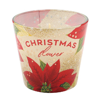 8.5cm Christmas Flower Scented Candle image