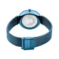 32mm Charity Collection Womens Watch With Blue Dial, Milanese Strap & Case By BERING image