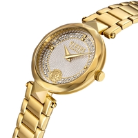 36mm Covent Garden Crystal & Gold Womens Watch With White Dial By VERSACE image