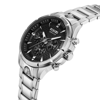 45mm Chrono Lion Stainless Steel Mens Watch With Black Dial By VERSACE image