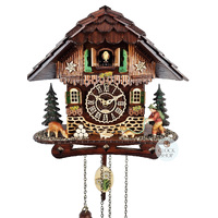 Hiker & Dog LED Battery Chalet Cuckoo Clock 26cm By TRENKLE image