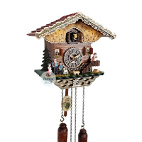 Heidi House LED Battery Chalet Cuckoo Clock 23cm By TRENKLE image