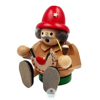 15cm Man & Rocking Horse German Incense Burner By Richard Glässer image