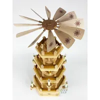 59cm Four Tier Electric Nativity Christmas Pyramid By Richard Glässer image