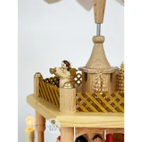 38cm Two Tier Electric Nativity Christmas Pyramid By Richard Glässer image