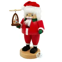21cm Santa & Christmas Pyramid Nutcracker By Richard Glässer image