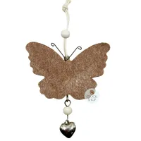 9cm Wooden Butterfly Hanging Decoration image