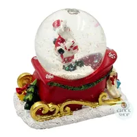 8cm Santa Claus On Sleigh Snow Globe image