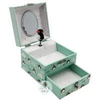 Penguin Glow In The Dark Musical Jewellery Box (Mozart- A Little Night Music) image