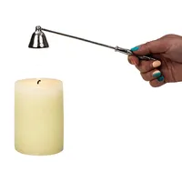 23.5cm Silver Metal Candle Snuffer image