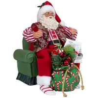 28cm Sitting Santa Claus In Armchair image
