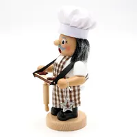 19cm Baker With Christmas Cookies German Incense Burner image