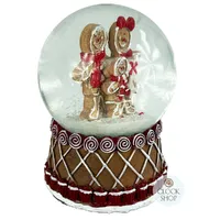 16cm Gingerbread Family Musical Snow Globe (We Wish You A Merry Christmas) image