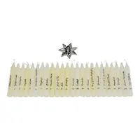 Advent Candles With Candle Holder (Set Of 24) image