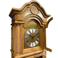 Light Oak Grandfather Clock With Westminster Chime By HERMLE image