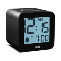 7.7cm Black Speaking Digital Alarm Clock By BRAUN image