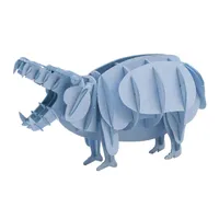 3D Paper Model - Hippopotamus image