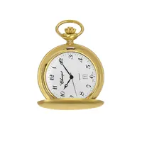 48mm Gold Unisex Pocket Watch With Brushed Plain Case By CLASSIQUE (Arabic) image