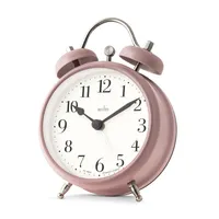 12cm Shefford Dusty Rose Double Bell Analogue Alarm Clock By ACCTIM image
