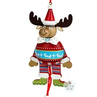 12cm Jumping Jack Christmas Reindeer image