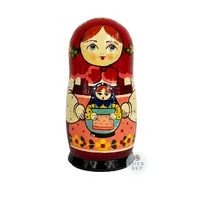 Zagorsk Country Russian Dolls With Doll 15cm (Set Of 5) image