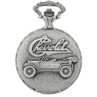 48mm Rhodium Unisex Pocket Watch With Chevrolet By CLASSIQUE (Arabic) image