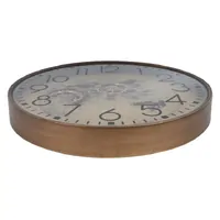 80cm Radar World Map Gold Wall Clock By COUNTRYFIELD image