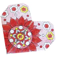 Mandala Colouring Origami- Heart image
