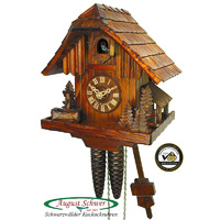 Water Trough & Trees 1 Day Mechanical Chalet Cuckoo Clock By 21cm By SCHWER image