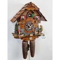 Clock Peddler 8 Day Mechanical Chalet Cuckoo Clock 27cm By TRENKLE image