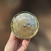 8.4cm Gold Barometer Insert With Gold Dial By FISCHER (Small Blemish) image