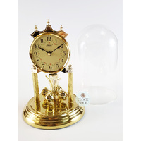 23cm Gold Anniversary Clock With Cream Dial By HALLER image