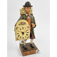 35cm Whistling Clock Peddler Table Clock By ROMBA image