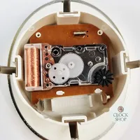 8cm Gold Oval Clock Insert With White Dial & Arabic Numerals image
