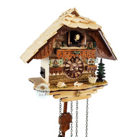 Black Forest Battery Chalet Cuckoo Clock 22cm By Trenkle image