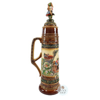 12 Litre Collectors Edition German Beer Stein By KING (small crack) image