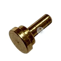 Gold Euroshaft Quartz Centre Button (4mm) image