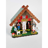 13cm Chalet Weather House Tudor Style With Heidi By TRENKLE image