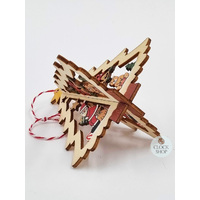 11cm Wooden 3D Tree Hanging Decoration- Assorted Designs image