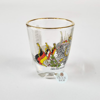 Shot Glass With German Coat Of Arms & Flags image