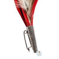Feather Hat Pin 15cm image