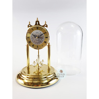 30cm Gold Anniversary Clock With Crystal Balls & Ornamental Dial By HALLER image