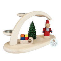 24cm Santa Claus Candle Arch By Seiffener image